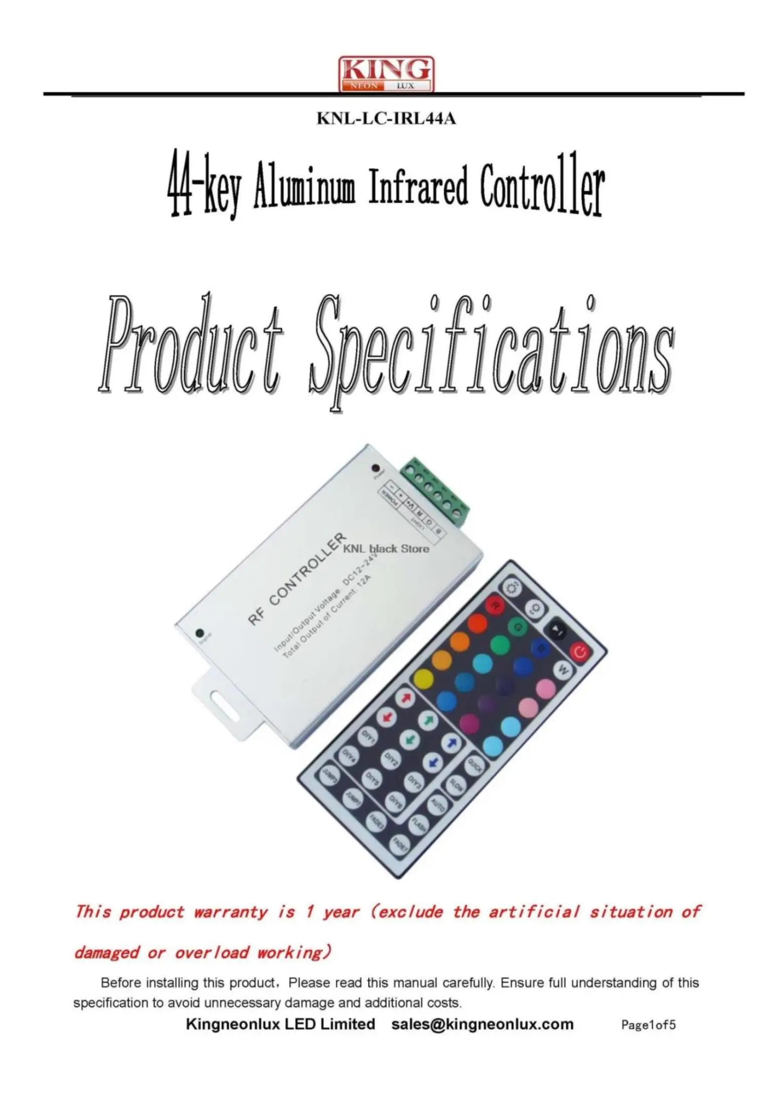 RGB 44key инфракрасный ИК пульт дистанционного управления для светодиодной ленты 5050/3528 цвет управления, низкое напряжение DC12-24V 4A* 3 канала