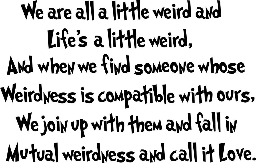 Dr Seuss Weird Quote Dr. Seuss We Are All A Little Weird And Life's A Wall Art Quote Nursery  Baby Saying|Baby Foot Print Art|Baby Kangarooart Baby Names - Aliexpress