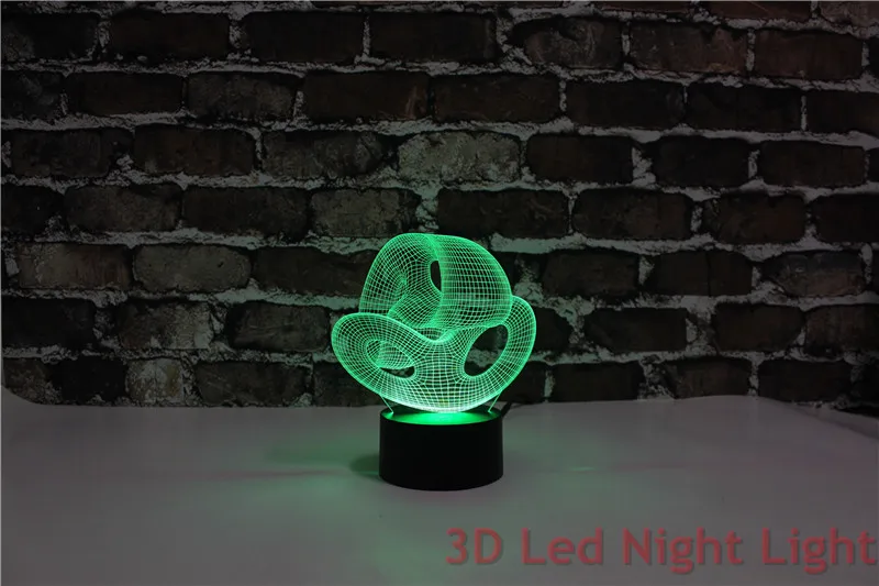 Горячая гостиной настольная лампа 3D Led внутренний ночник с CE и RoHS сертификатом YJM-2896