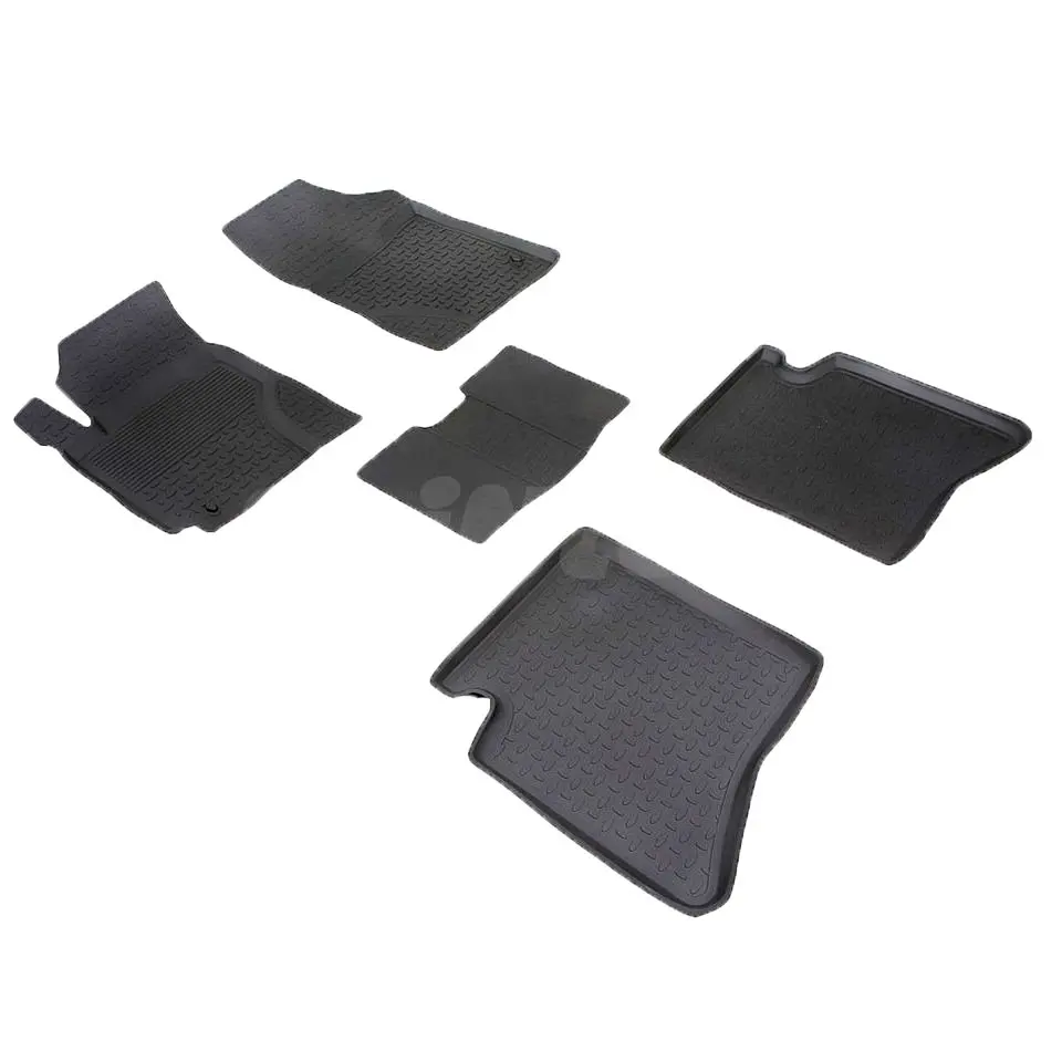 Резиновые коврики для Geely MK Седан (2008 2015) с высокими бортиками (Seintex 85286)|rubber floor