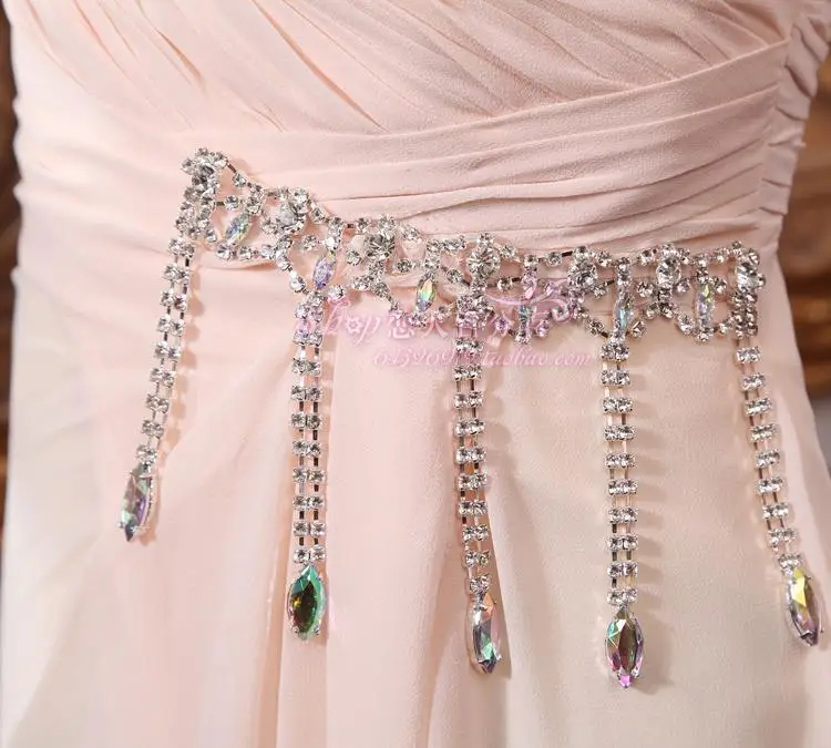 Одно плечо шифон vestido де noiva вечернее платье невесты макси длинные платья для партии подружки невесты платья