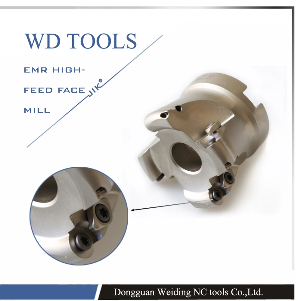 EMR round dowel Face mill EMR 6R 50 22 4T carbide face Mill tools face milling cutter insertin
