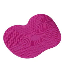 Новая мода стиль силиконовая прокладка для мытья губка для скраба Кисть для макияжа, чистящая прокладка силиконовая Экспресс-щетка чистящий коврик