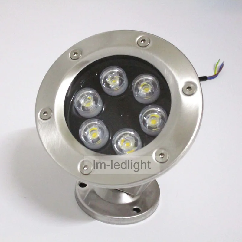 Luz piscina 12 V 5 W 6 W IP68 impermeable piscina luz LED bridgelux caliente/blanco puro RGB marine Boat Yacht envío gratis 2 unids