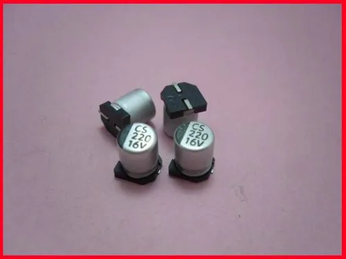100 шт. SMD Алюминиевый Электролитический конденсаторы/16 V 220 мкФ/твердотельными конденсаторами/электронный компонент