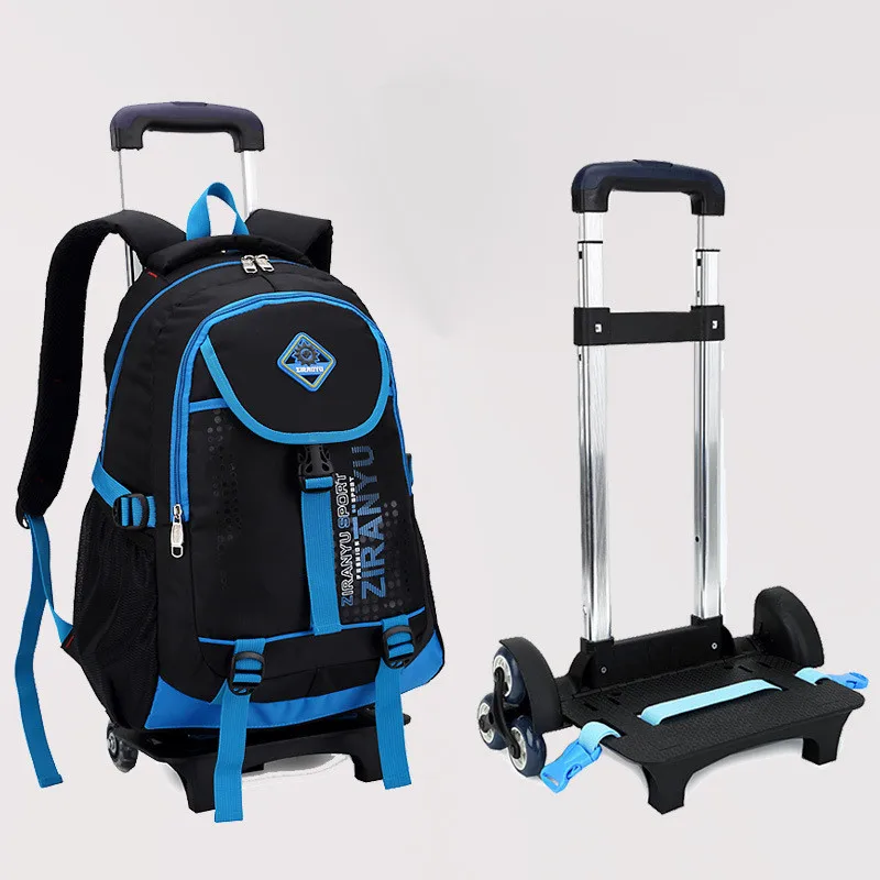 High Quality 3 Wheels Climb Stairs Girls Waterproof Trolley Bag