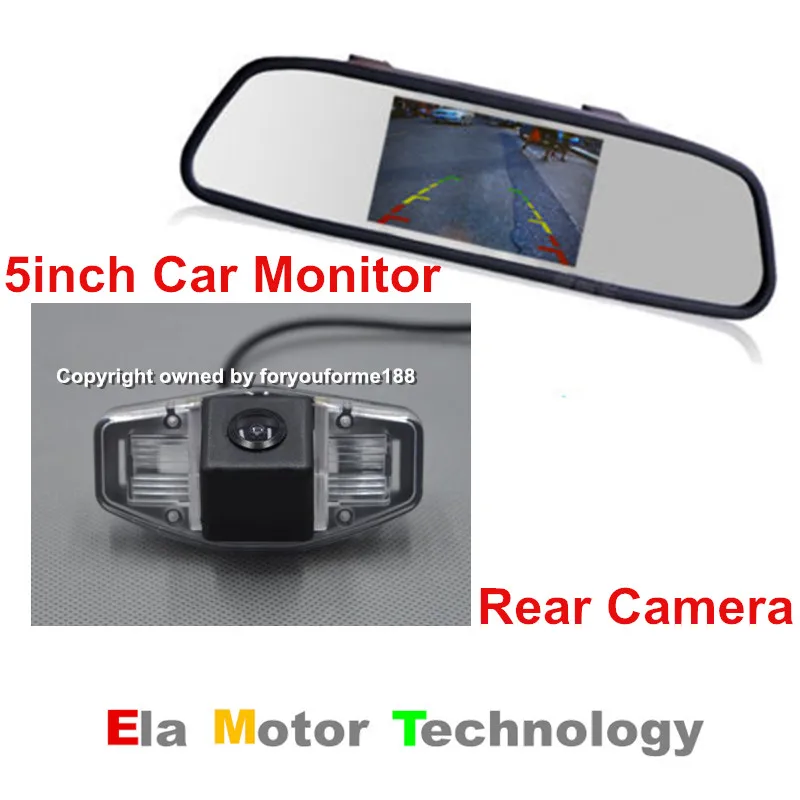 Автомобильное Зеркало с ЖК дисплеем TFT 5 дюймов + Водонепроницаемая камера