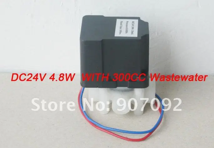10 шт./лот 24VDC 4,8 Вт автоматический Соленоидный клапан 1/4 ''для дозатора воды RO Systerm с 300CC сточных вод, чем