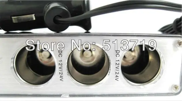 USB + 3 путь Авто Авто-прикуриватели Splitter гнезда Подключите Зарядное устройство 12 В адаптер автомобильный аксессуар стайлинга автомобилей