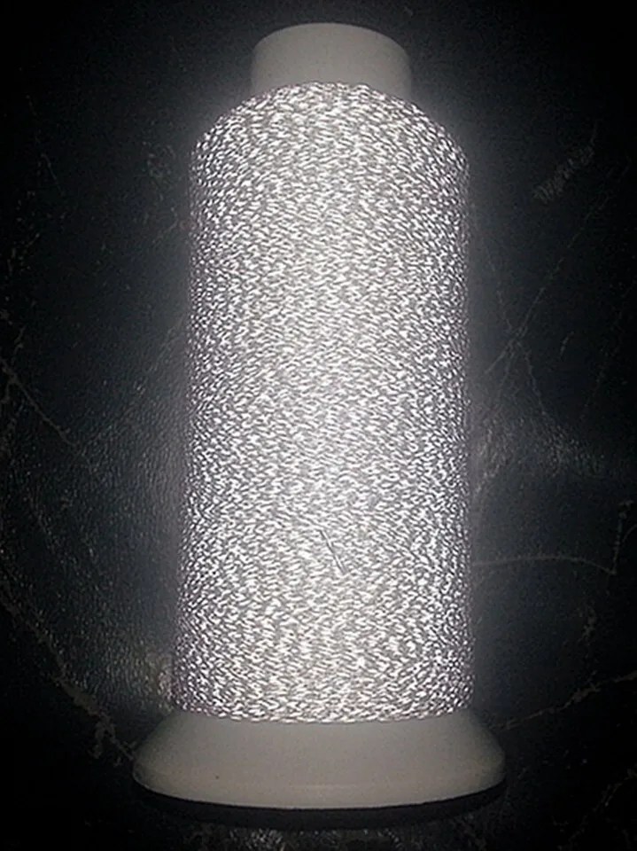 

0.25MM Thickness 1000Yards Long similar 3M Silver Gray Reflective Thread for Craft Embroidery Sewing