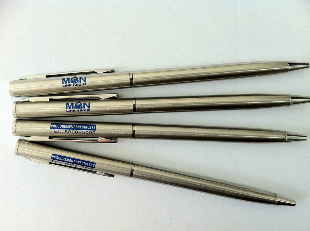 Высокое качество стальной сплав металлическая шариковая металлическая ручка зажимы для ручки рекламная ручка металлическая с логотипом
