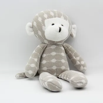 

30CM Knited Toy Special Offer Organic Cotton Monkey Doll High Quality Very Cute For Children's Gift Free Shipping