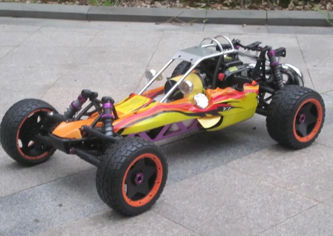 26CC baja + on road wheels+metal light cover+ metal oil cover+GT3B radio set RTR