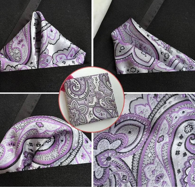 19 Модные карманные полотенца квадраты карман квадратный платок полиэстер для мужчин носовые платки для костюма 25*25 см - Цвет: 19
