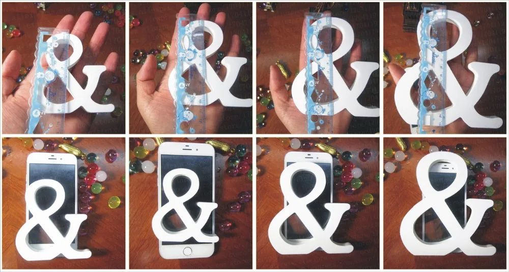 Новый стиль 10 см имитация деревянных букв Свадебные буквы белая бабочка Корона