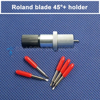 

1 pcs Roland Vinyl Cutter Blade Holder and 5pcs 45 Degree Roland Cutting Plotter Blade