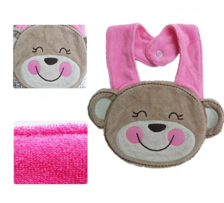 

Kids Girl Boy Baby Bib Animals Cotton Saliva Towel Waterproof Infant Lunch Bibs For Baby
