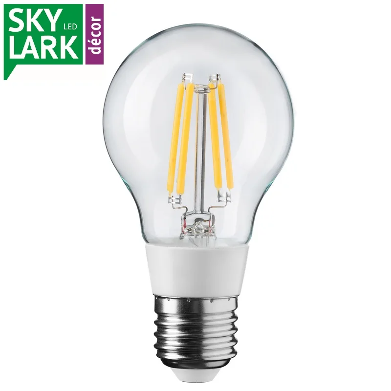 LED lamp bulb filament diode E27 A60 4W 6W 7,5W replace 35W 50W 60W