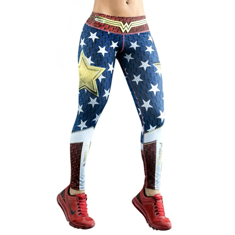 Leggings Superhero Yoga Pants Women's Compression Tights Wonder Woman