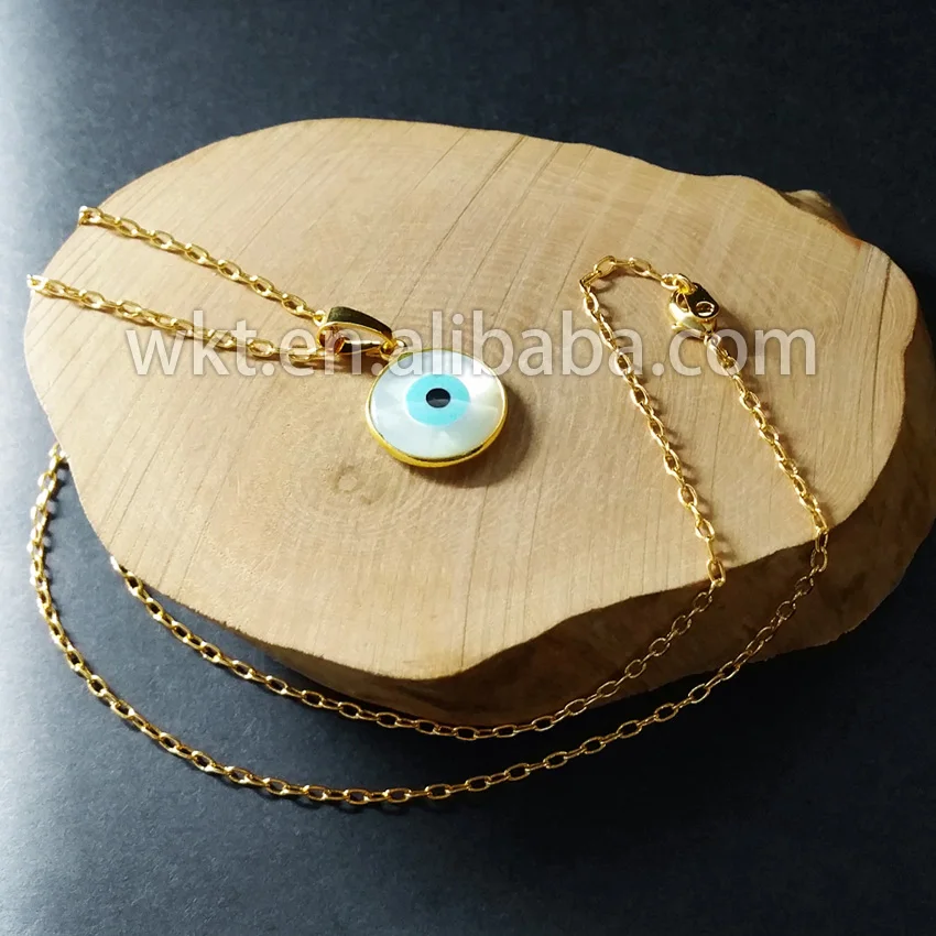 Ожерелье с подвеской в виде золотого сглаза WT N535|fashion necklace|necklace fashioncharm necklace |