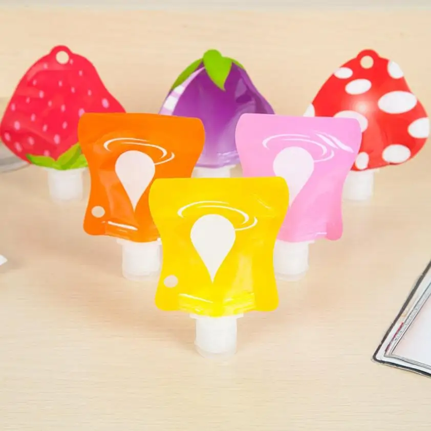 

Cute Travel Portable Bottles Shampoo Empty Lotion Mini Makeup Container Polymer Material Travel Bottle Set Anne