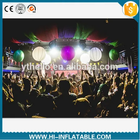 Горячая led освещенный декоративный шар надувной для pary украшения
