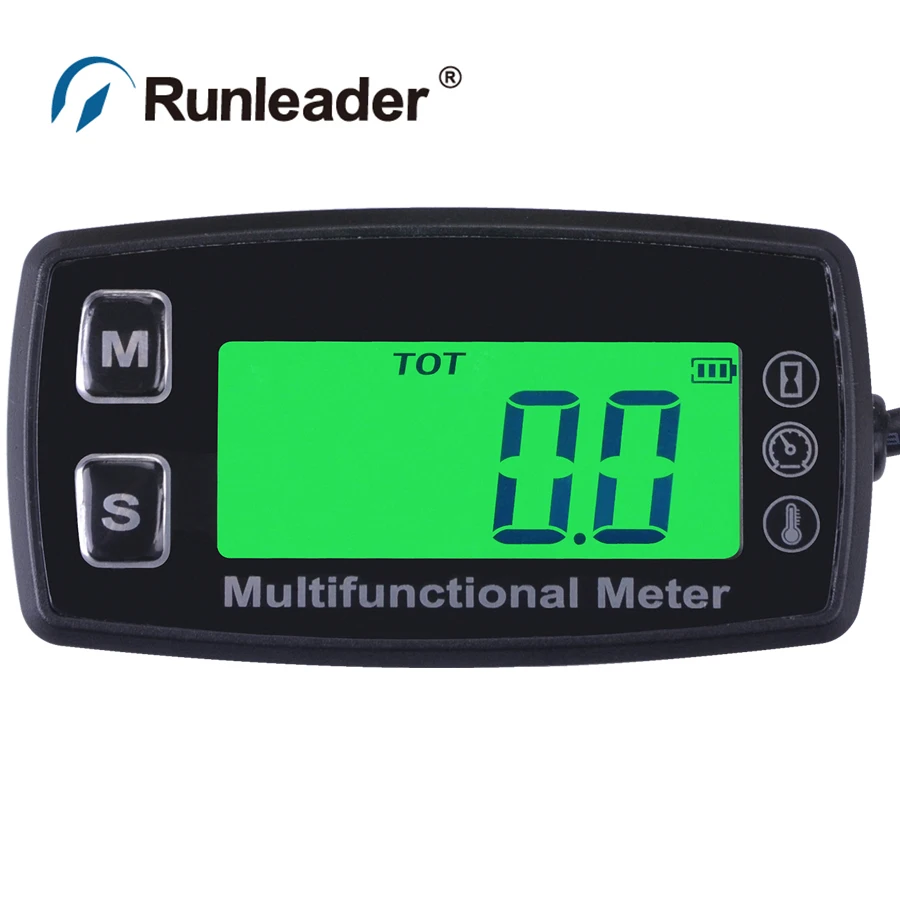 Digital LCD RL TS002 PT100 20 300 Celsius degree tach hour meter theomometer temp meter for