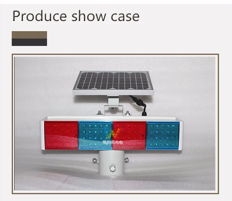 Дешевый дорожный Безопасный красный синий Солнечный пластиковый светодиодный мигалка