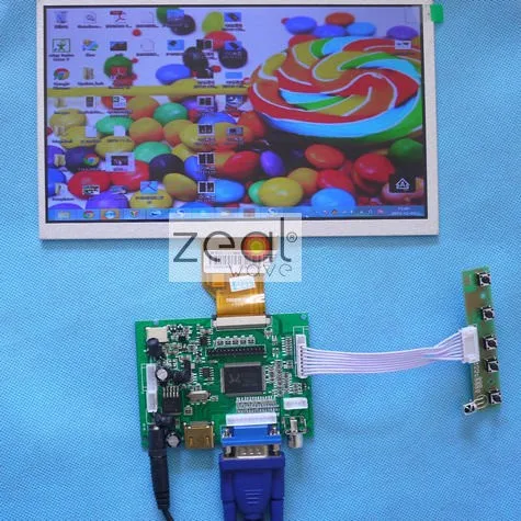 HDMI+ VGA+ 2AV ЖК-плата управляющего драйвера+ 9 дюймов AT090TN10 AT090TN12 800x480 lcd