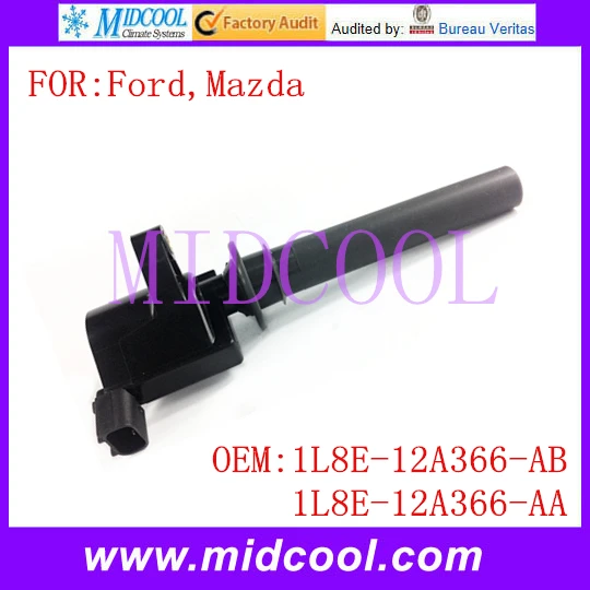 Новая катушка зажигания использует OE NO. 1L8E-12A366-AB, 1L8E-12A366-AA для Ford aurus MPV, Mazda 6
