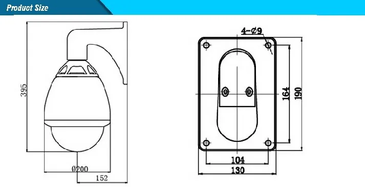 OEM CCTV Системы PTZ камера системы безопасности 20X с переменным фокусным расстоянием IP PTZ Камера Full HD высокой Скорость поддержка купольной