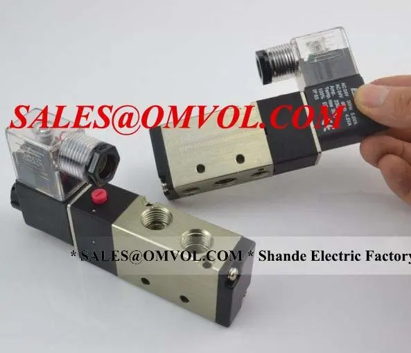 Качество Shande 5 способ 2 положения Соленоидный клапан 4V210-08 1,5-8kgf/cm2 IP65 AC380V/220 V/110 V/24 V, DC24V/12 V жизнь = 600M раз