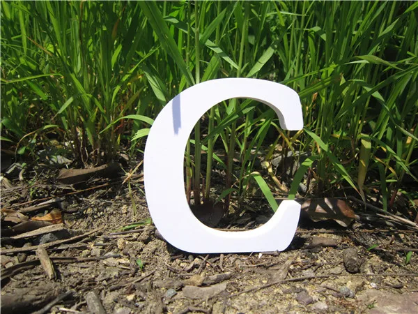 15cm Russian Letter Высота 15 см русские буквы Алфавит домашний декор настенные наклейки деревянные белые буквы Алфавит свадьба день рождения - Цвет: 15cm Russian Letter