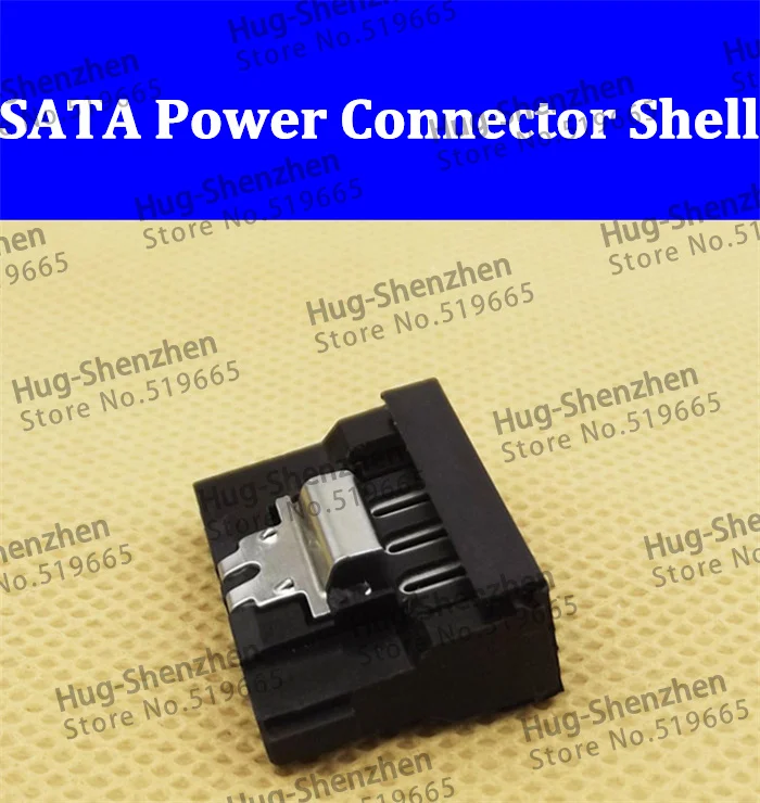 Высокое качество 10 шт черный SATA Пирс SATA Питание разъема основа с пряжкой