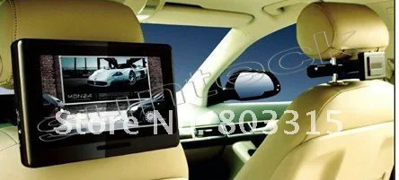 Perfect free shipping 9 inch active headrest car dvd with 32bit game+With Touch Screen +IR+USB+SD+FM 0