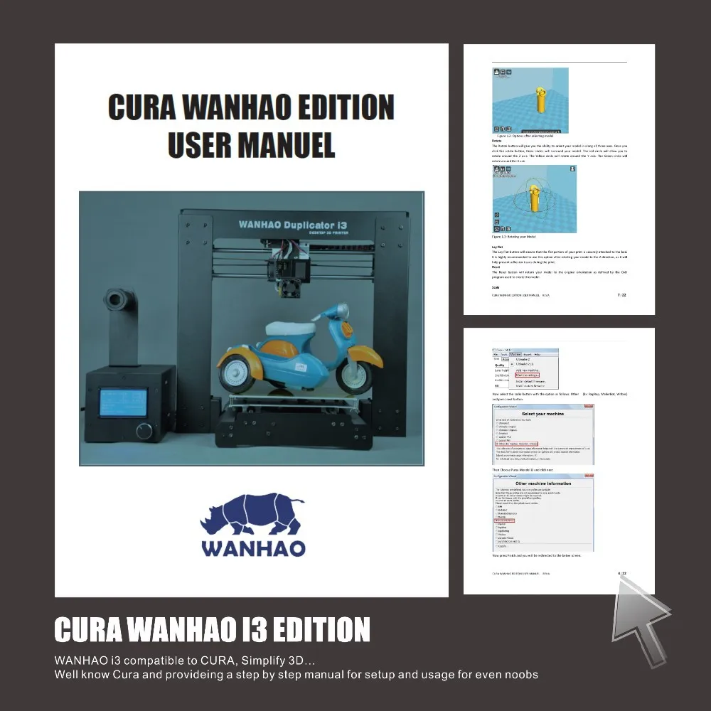 Дешевый стабильный качественный Wanhao 3d принтер I3 V2.1 FDM 3d принтер в сборе
