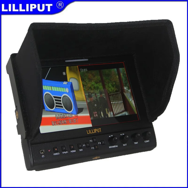 Lilliput 663/O 1280*800 DSLR на камеру HD полевой монитор HDMI in& out ips панель и алюминиевый чехол и Батарейная пластина DHL