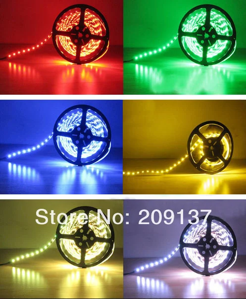 100 м 5 м / roll 60 светод. / Meter SMD 5050 RGB водонепроницаемый гибкие из светодиодов полосы водонепроницаемый IP65 из светодиодов лента DC 12 В бесплатная