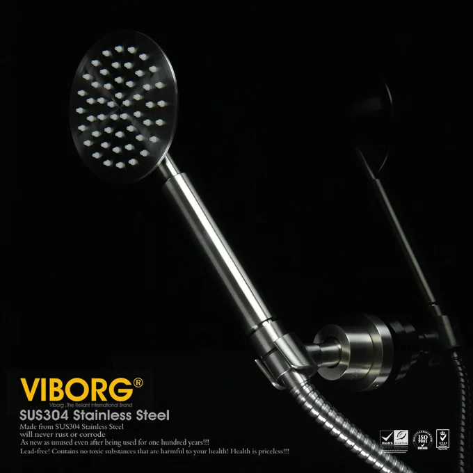 VIBORG Deluxe 304 из нержавеющей стали настенный дождевой смеситель для душа в стиле дождевой ванны, смеситель, полный комплект, KS-L1012