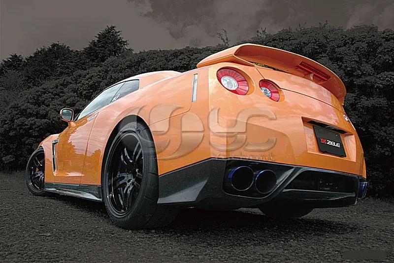 Карбоновое волокно ZP Стиль задняя губ подходит для 2008-2010 Nissan R35 GTR