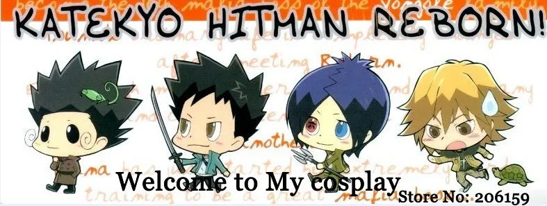 Аниме REBORN Косплэй-Katekyo Hitman Reborn репетитор Косплэй костюм Для Мужчин's Детский костюм для вечеринок Бесплатная доставка