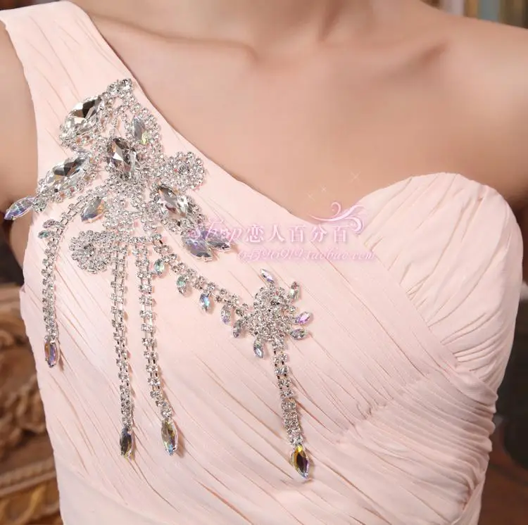 Одно плечо шифон vestido де noiva вечернее платье невесты макси длинные платья для партии подружки невесты платья