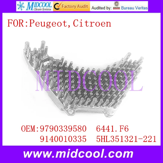 Мотора Вентилятора Резистор Регулятор использовать OE НЕТ. 6441. F6, 9790339580, 5HL351321-221, 9140010335 для Peugeot Citroen