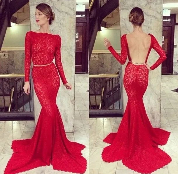 Vestidos formales Кружева Спинки Совок Русалка Пром арабский шифоновый с длинным рукавом мужской костюм платье