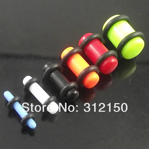 Sayao 120 шт. Ухо Expander Мода Спираль Защита для ушей плоть туннель серьги двойной O-Кольца смесь Цвет уха Вилки
