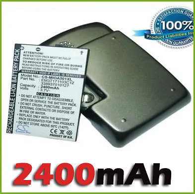 Новая карманная ПК батарея для Mitac Mio A500, A501, A502(2400 мАч, доб.) Новинка