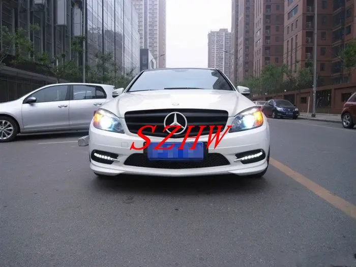 Июля King 7 светодиодов Габаритные огни DRL чехол для Benz 2007~ 2011 W204(c-класса) W221(s-класс), 1:1, замена Aftermarket