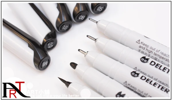 10 шт./компл., Япония DELETER(NEOPIKO-Line-3) черная Микрон ручка для комиксов, хорошее качество