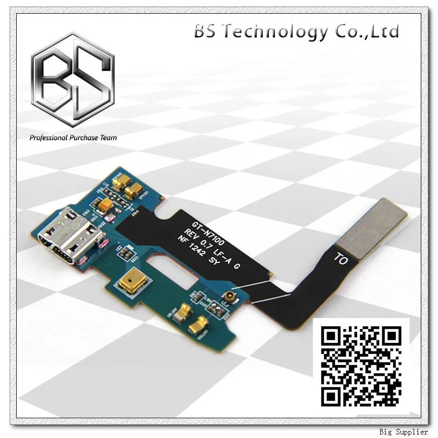 Flex para Samsung Lote Original Dock Connector Carregamento Porto Cabo Nota ii Note2 N7100 10 Pçs - 3 Cheap Fios flexíveis de telefone celular