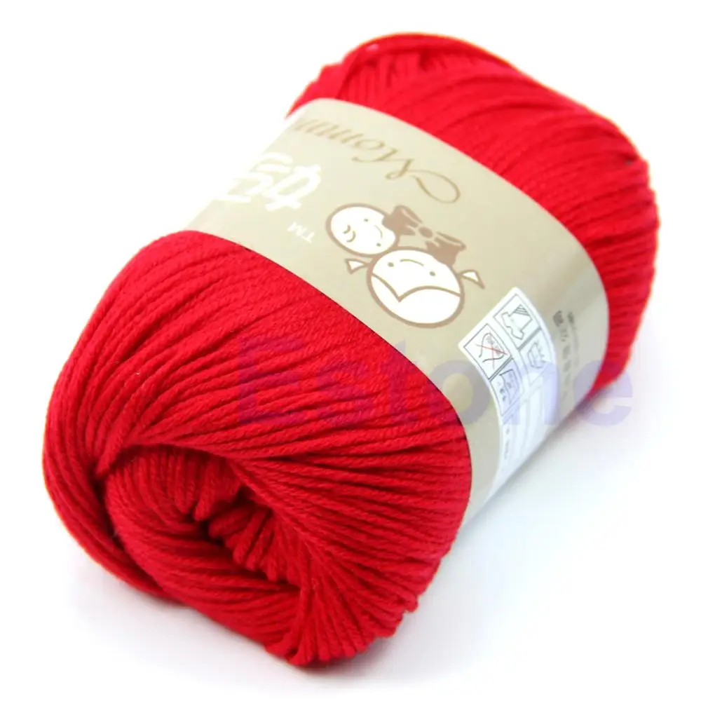 50 г/Skein высокое качество шелковое волокно мягкая хлопчатобумажная пряжа для детского свитера шаль Вязание горячая распродажа